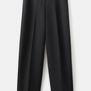 Mango Black Straight Leg Pants